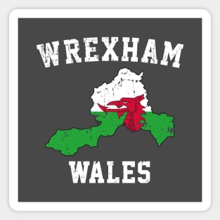 Wrexham Wales / Cymru Map Magnet